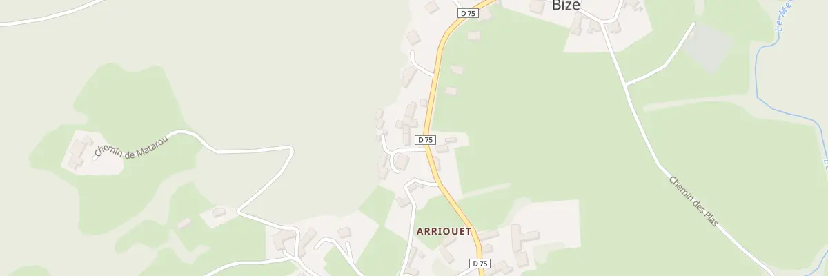 Plan du 14 Rte de Nistos à Bize