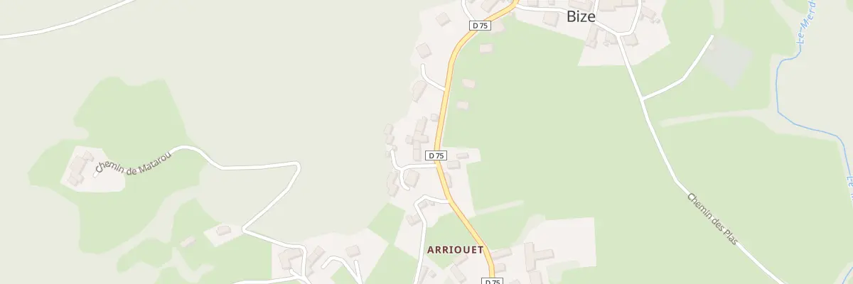 Plan du 12 Rte de Nistos à Bize