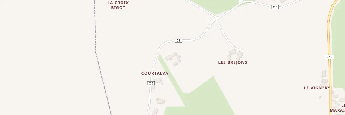 Plan du 5092 Courtalva à Prévelles