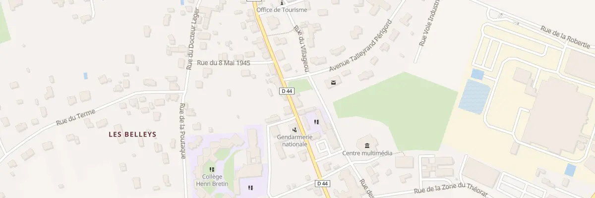 Plan du 20 Av de Theorat à Neuvic