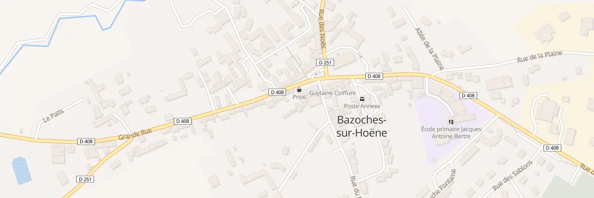 Plan du 1 Vc Grande Rue à Bazoches-sur-Hoëne