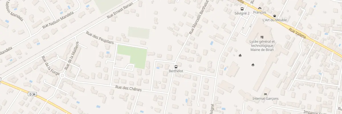 Plan du 32 Rue Marcelin Berthelot à Bergerac