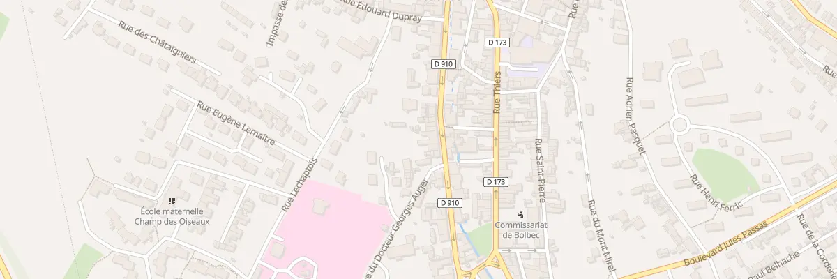 Plan du 46 Rue Léon Gambetta à Bolbec