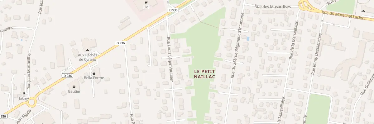 Plan du 14 Rue Louis Léger Vauthier à Bergerac
