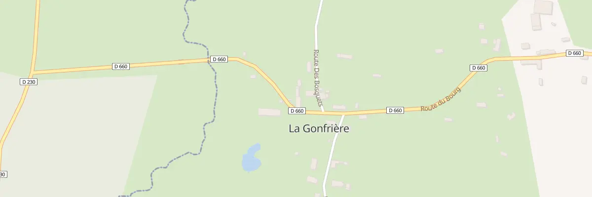 Plan du 93 Rte du Bourg à La Gonfrière
