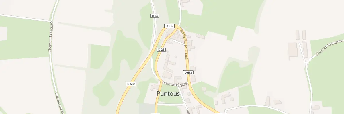 Plan du 8 Rte de Toulouse à Puntous