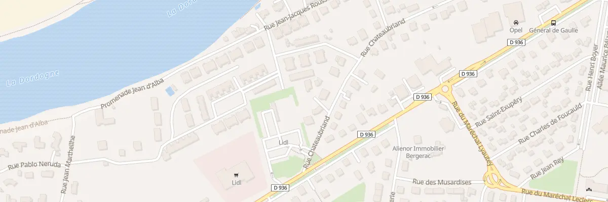 Plan du 43B Rue Chateaubriand à Bergerac
