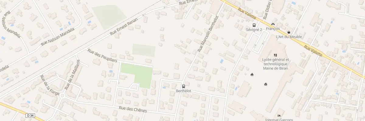 Plan du 36 Rue Marcelin Berthelot à Bergerac