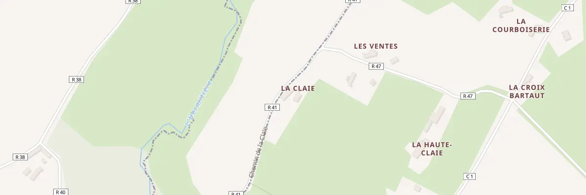 Plan du 5343 La Claie à Saint-Vincent-du-Lorouër
