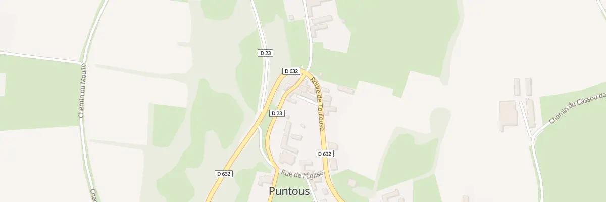 Plan du 6 Rte de Toulouse à Puntous