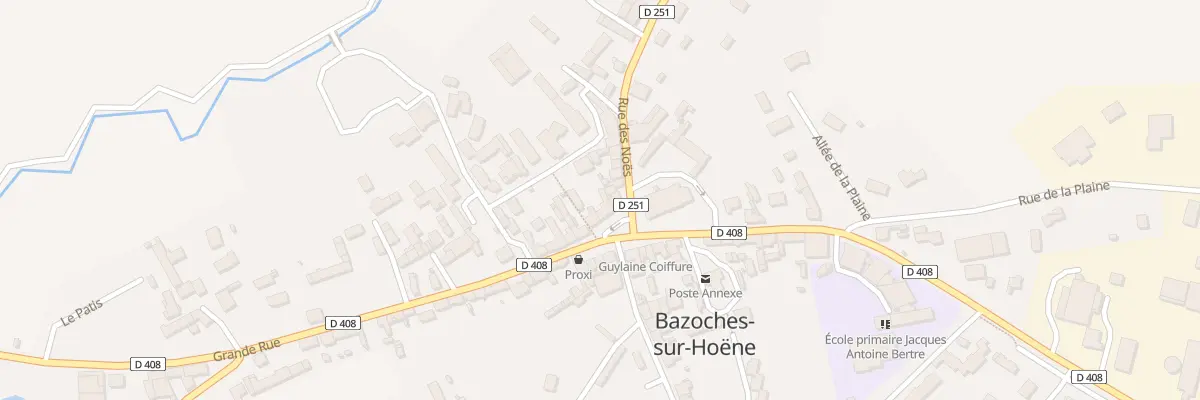 Plan du 3 Pl de l’Eglise à Bazoches-sur-Hoëne
