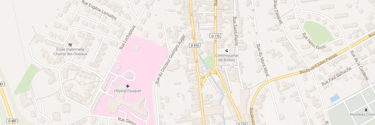 Plan du 66 Rue Léon Gambetta à Bolbec