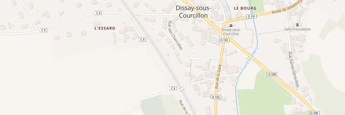 Plan du 12 Rue des Charmilles à Dissay-sous-Courcillon