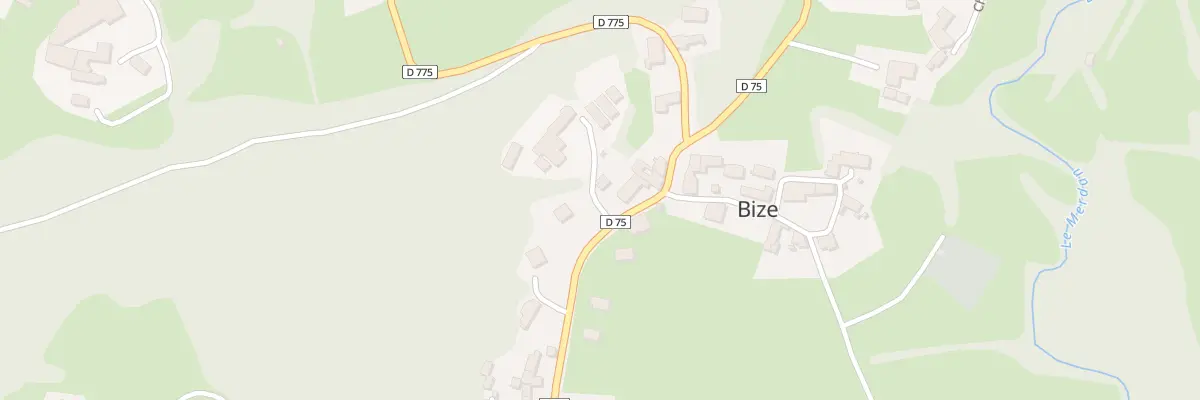 Plan du 2 Che de Bérat à Bize