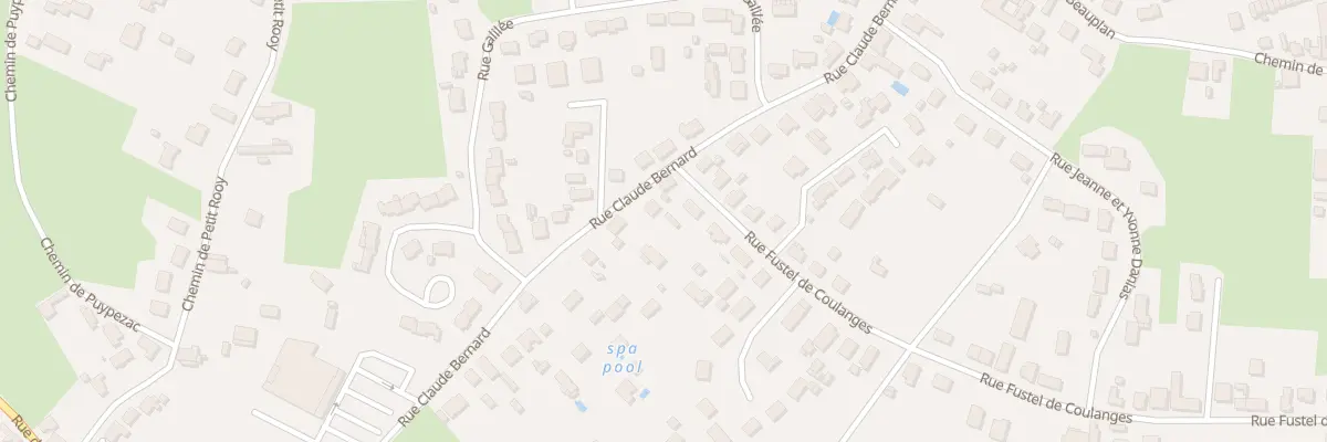Plan du 51 Rue Claude Bernard à Bergerac