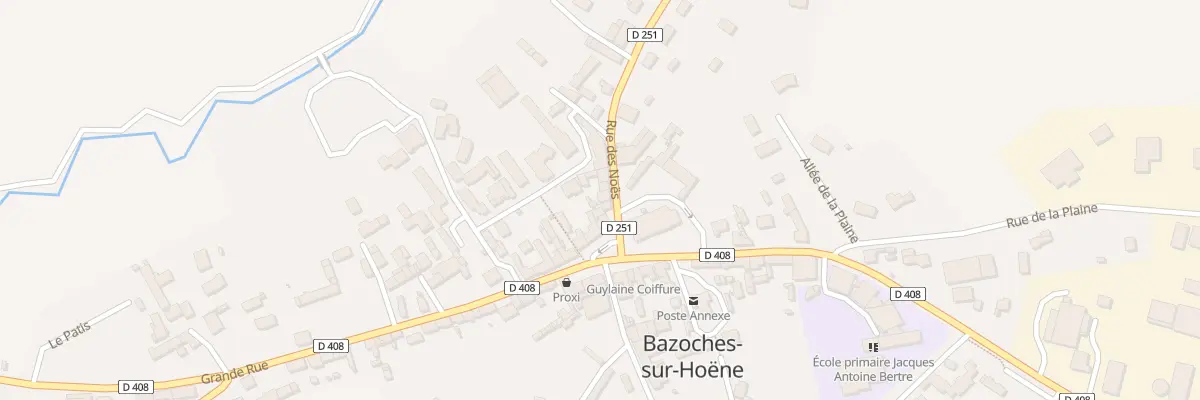 Plan du 3 Rue des Noes à Bazoches-sur-Hoëne