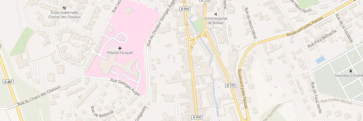 Plan du 90 Rue Léon Gambetta à Bolbec