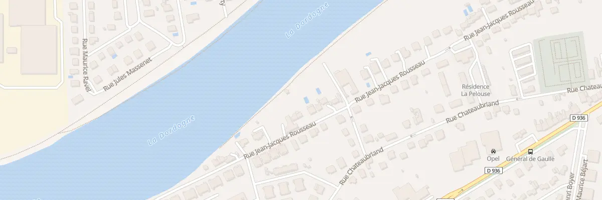 Plan du 54 Rue Jean-jacques Rousseau à Bergerac