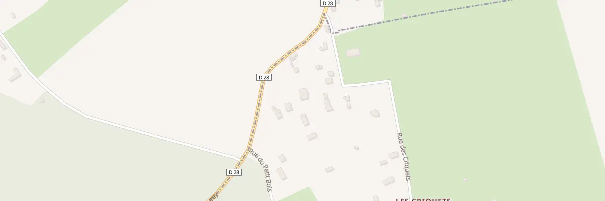 Plan du 819 Rue des Criquets à Barville