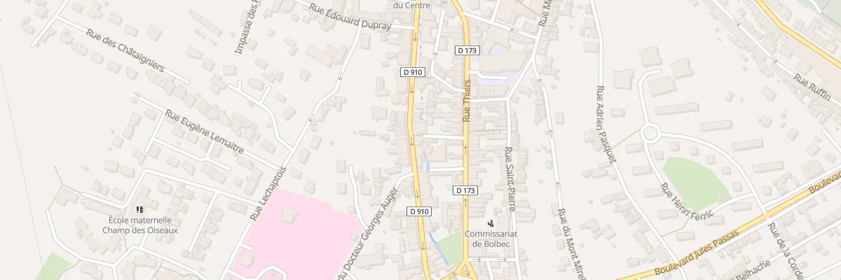 Plan du 27 Rue Léon Gambetta à Bolbec