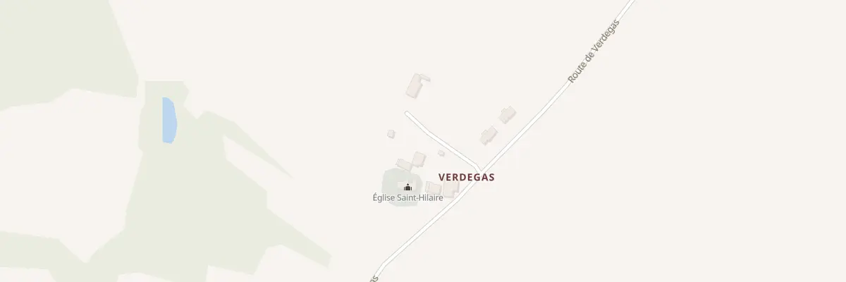Plan du 1516 Rte du Verdegas à Brugnac