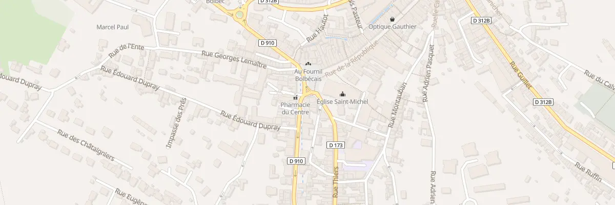 Plan du 1 Rue Léon Gambetta à Bolbec