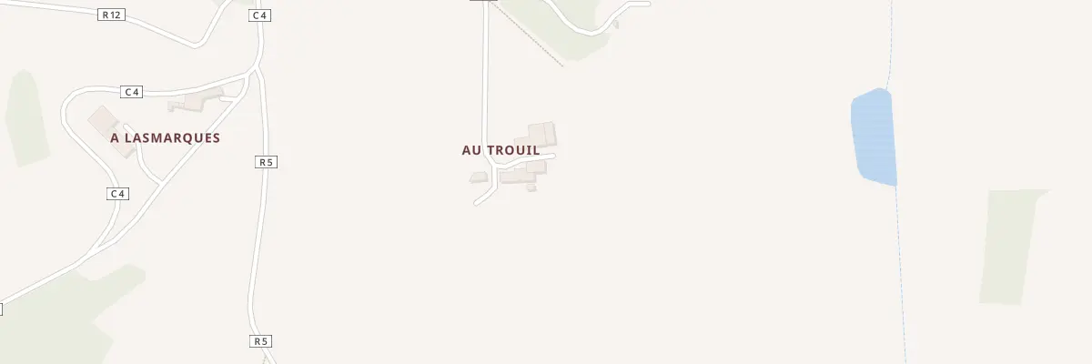 Plan du 5100 Au Trouil à Larroque-Saint-Sernin