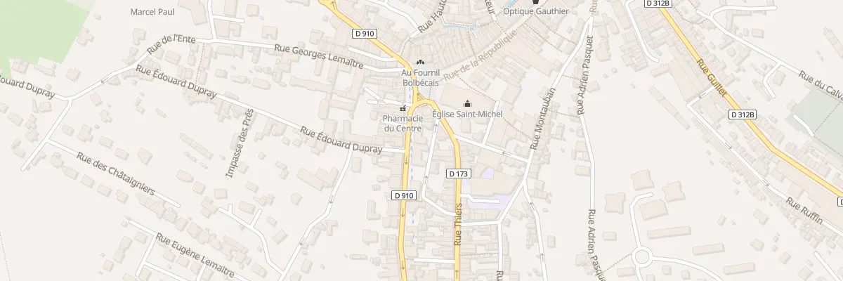 Plan du 9 Rue Léon Gambetta à Bolbec