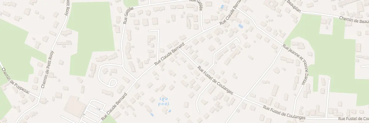 Plan du 54B Rue Fustel de Coulanges à Bergerac