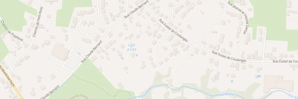 Plan du 6 Imp Fustel de Coulanges à Bergerac