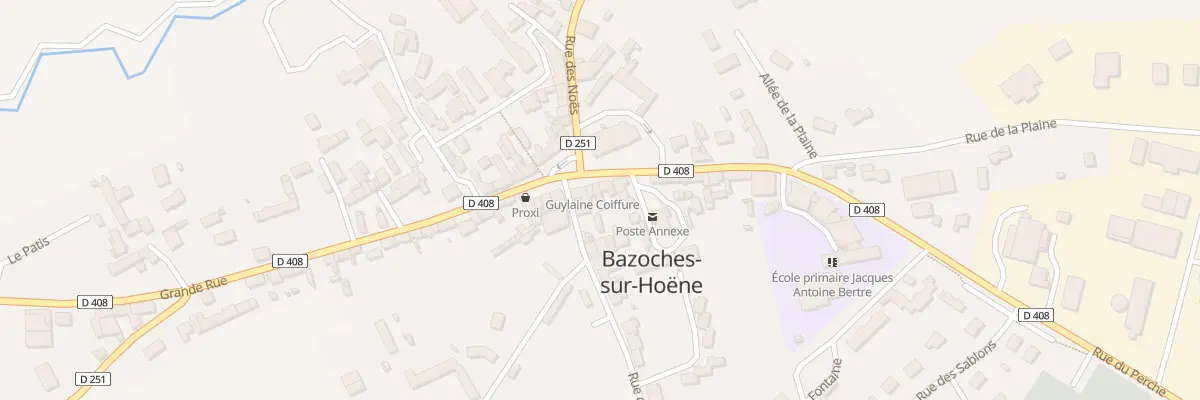 Plan du 6 Pl de l’Eglise à Bazoches-sur-Hoëne