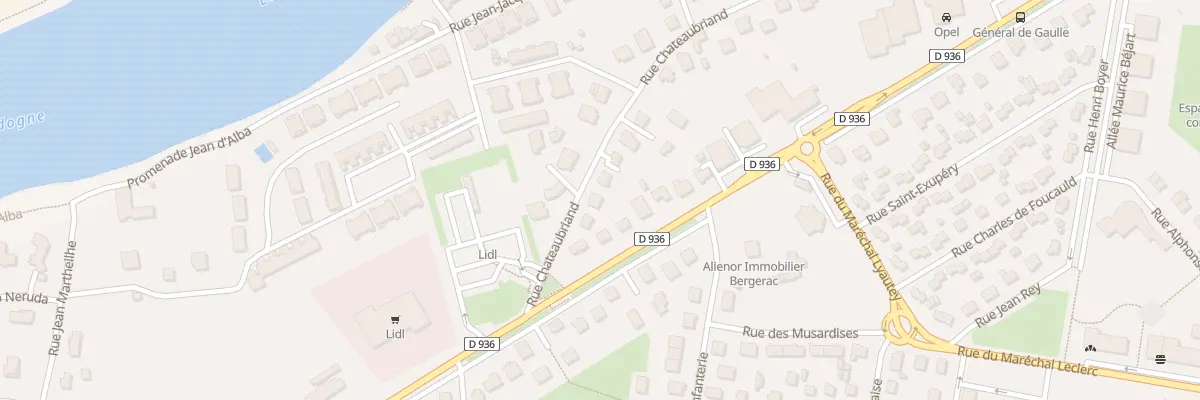Plan du 40 Rue Chateaubriand à Bergerac
