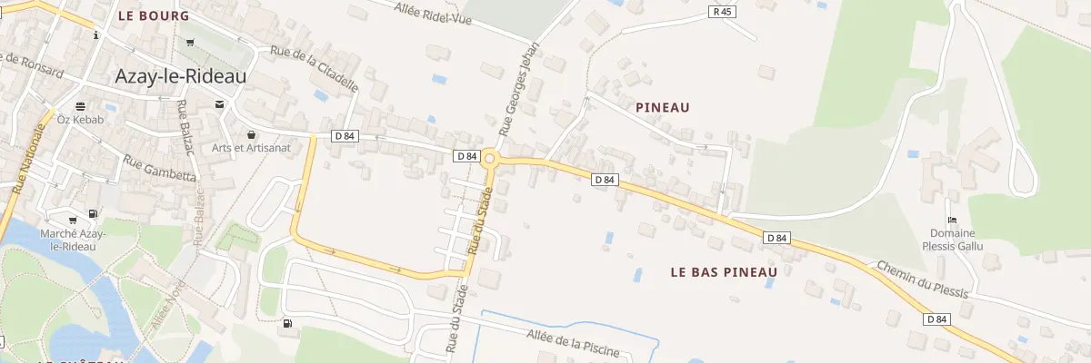 Plan du 32 Rue de Pineau à Azay-le-Rideau