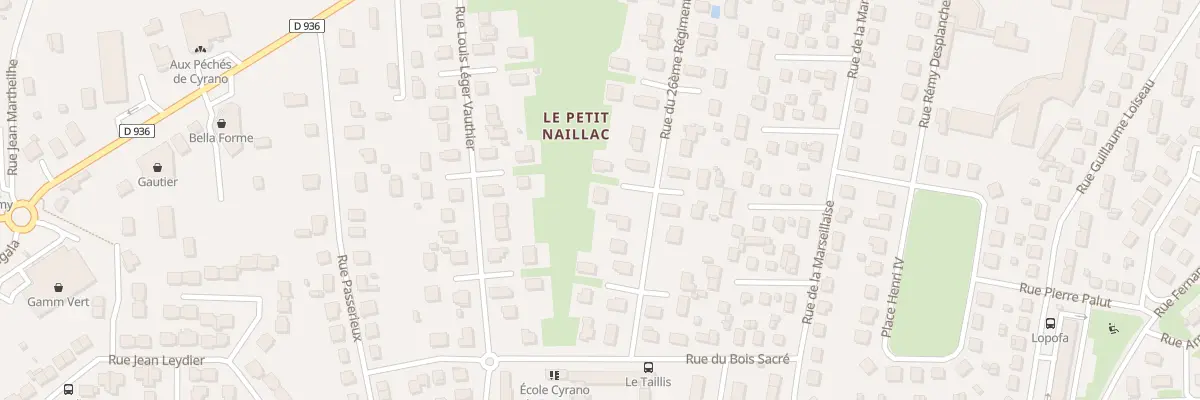 Plan du 43 Rue du 26eme Ri à Bergerac