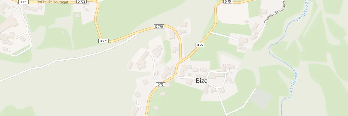 Plan du 1 Rte de Hautaget à Bize