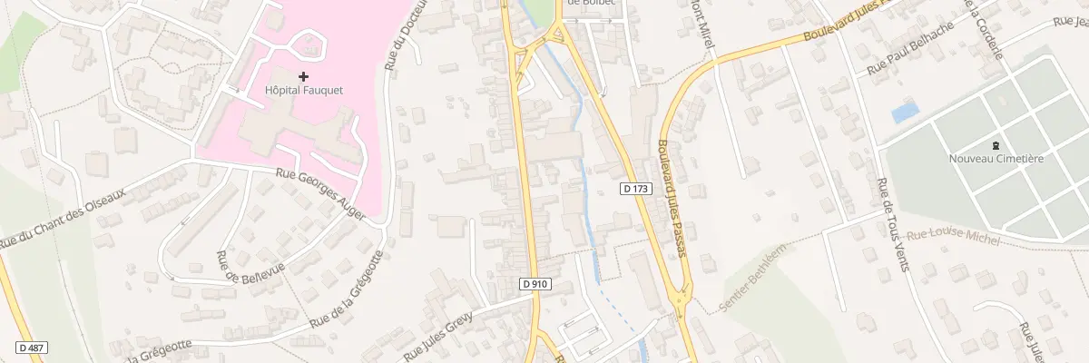 Plan du 75 Rue Léon Gambetta à Bolbec