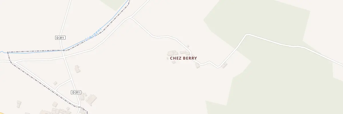 Plan du 4 Chez Berry à Saint-Laurent-de-Céris