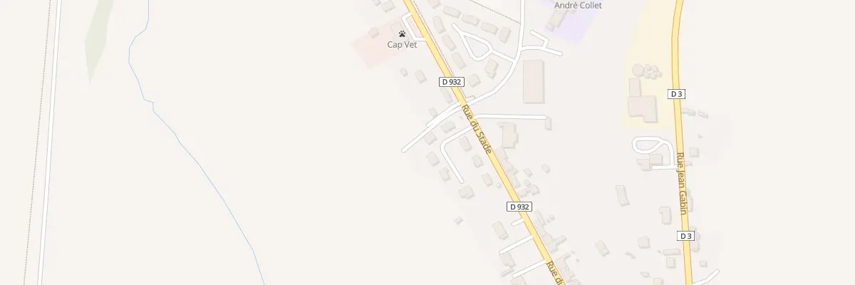 Plan du 345 Rue du Stade à Moulins-la-Marche