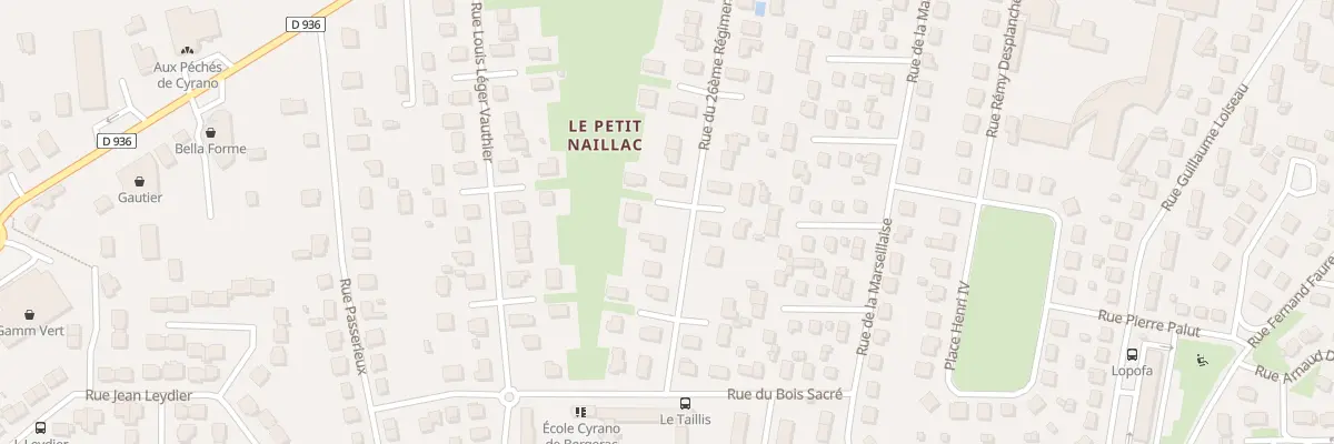 Plan du 45 Rue du 26eme Ri à Bergerac