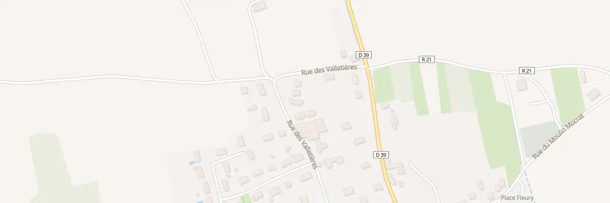 Plan du 9 Rue des Valletières à Vallères