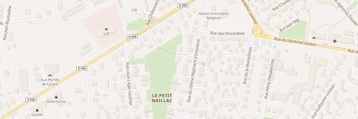 Plan du 15 Rue du 26eme Ri à Bergerac