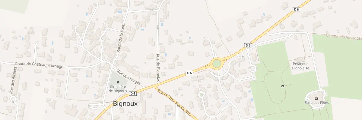 Plan du 7 Rue de la Garenne à Bignoux