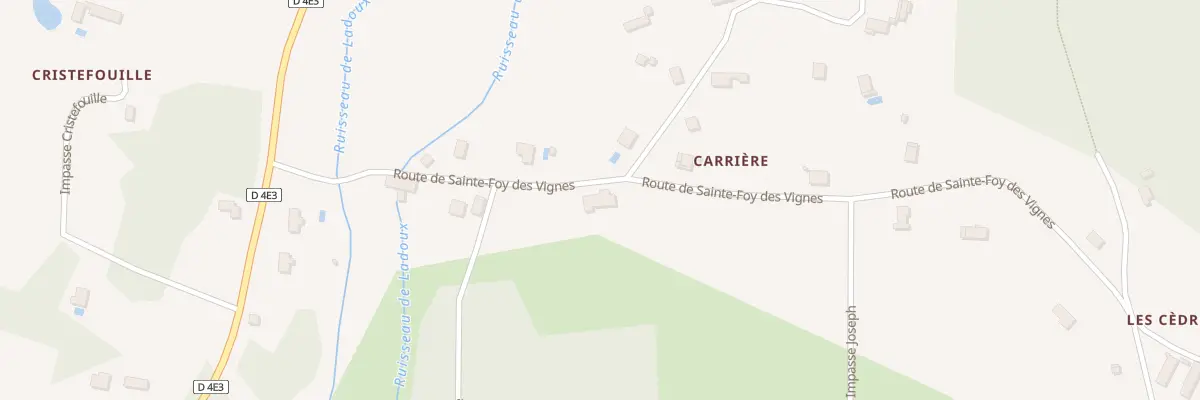 Plan du 198 Rte de Sainte Foy des Vignes à Eyraud-Crempse-Maurens