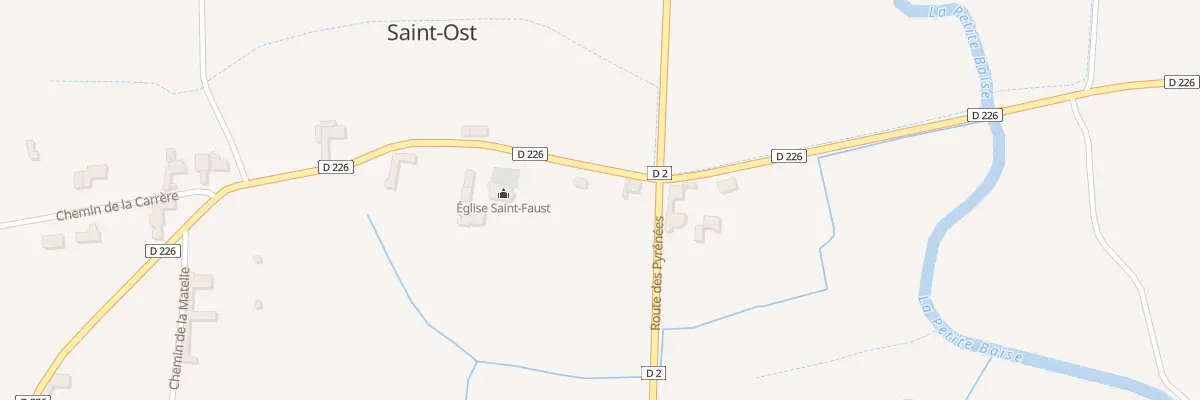 Plan du 51 Rte de Trie-sur-Baïse à Saint-Ost