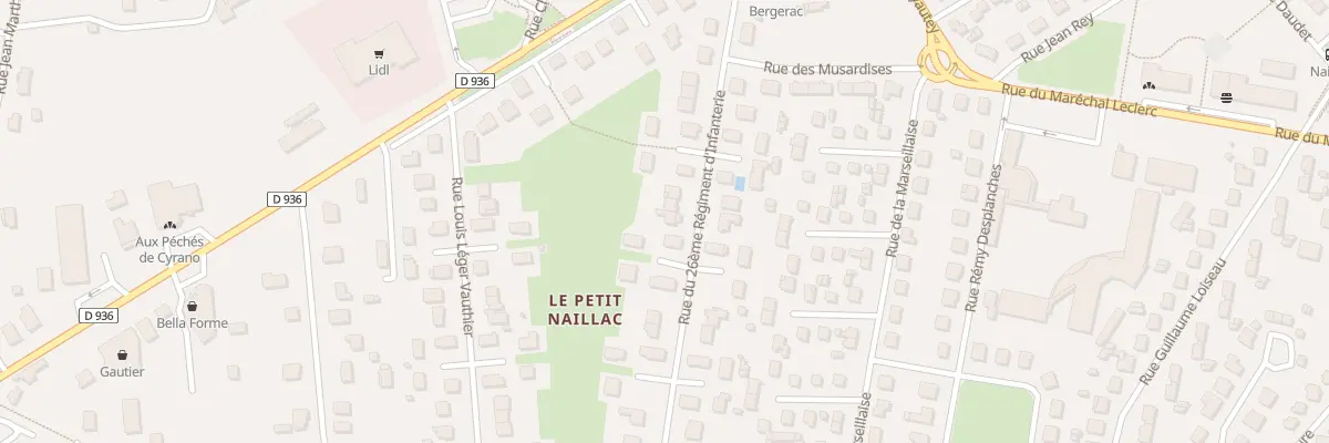 Plan du 23 Rue du 26eme Ri à Bergerac