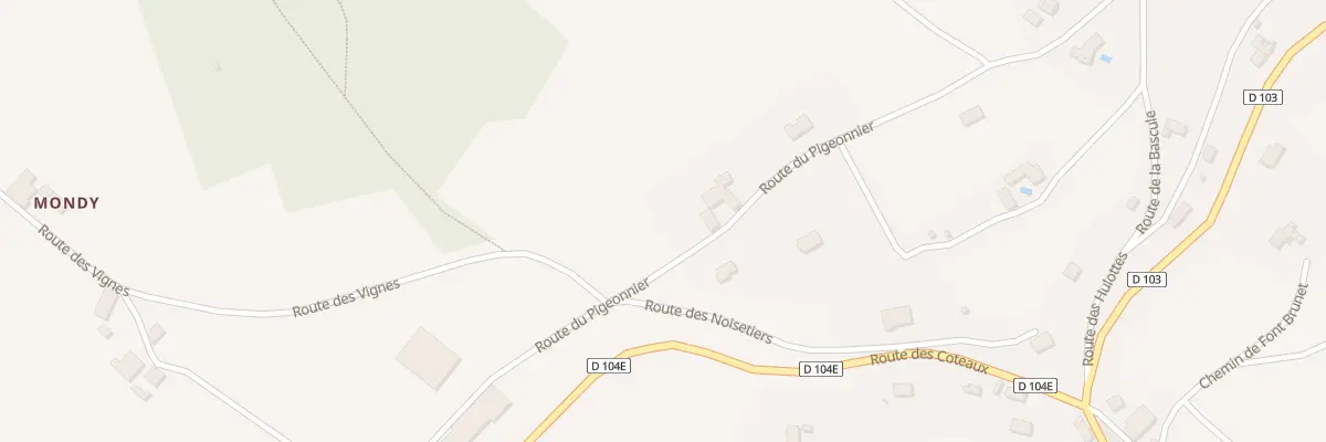 Plan du 371 Rte du Pigeonnier à Montagrier