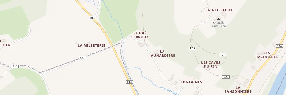 Plan du 1 Le Gue Perroux à Flée