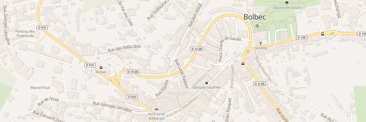 Plan du 16 Rue Pasteur à Bolbec