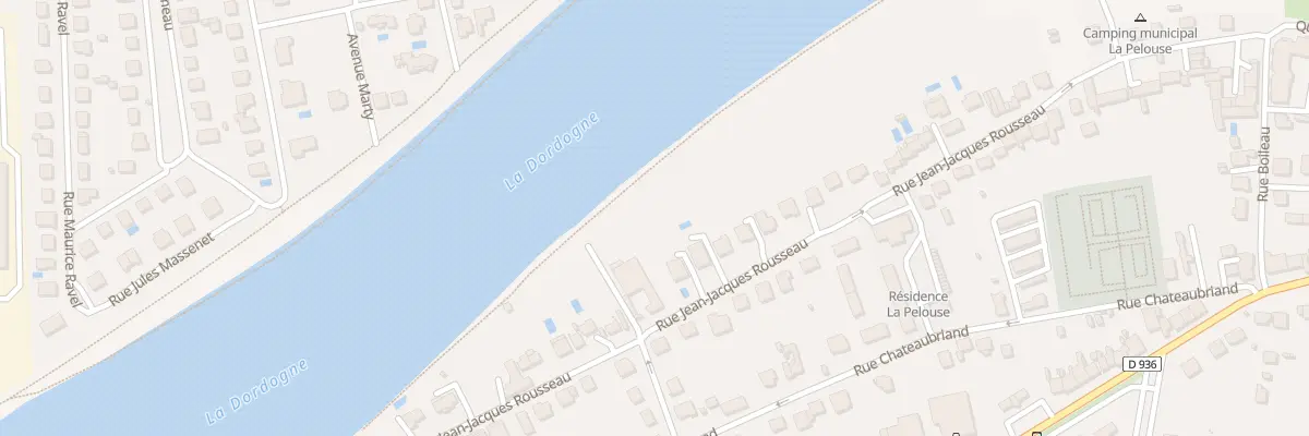 Plan du 44B Rue Jean-jacques Rousseau à Bergerac