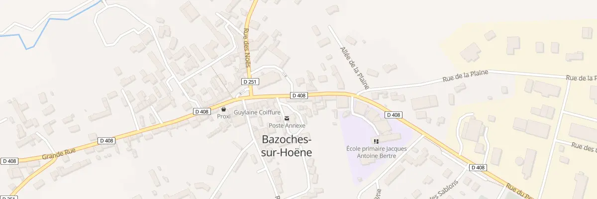 Plan du 3 Pl des Tilleuls à Bazoches-sur-Hoëne